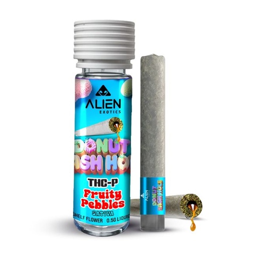 ALIEN THC-P DONUT HASH HOLE 2GM PRE ROLLS JOINTS 8CT/ BOX