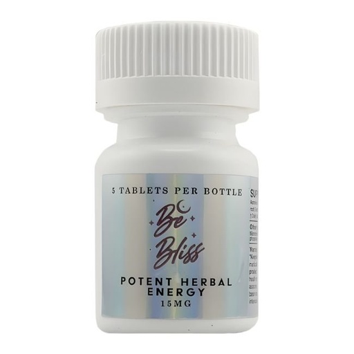 [BEBLISSTABJAR] BE BLISS HERBAL ENERGY 15MG PER TABLET 5CT/ JAR