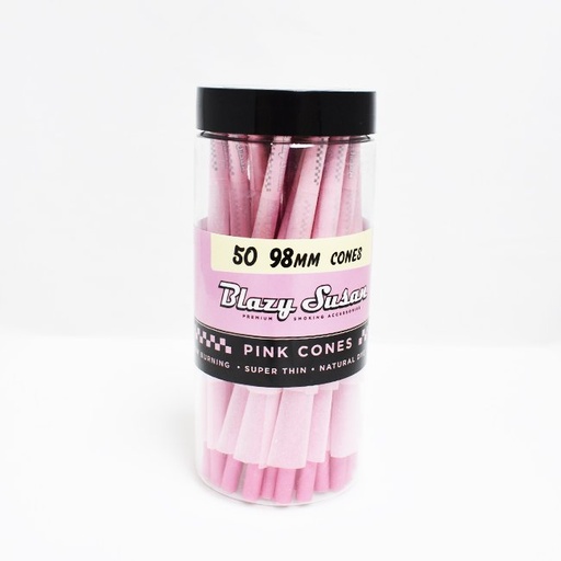 [BLAZYCONES98MM] BLAZY SUSAN 98MM PINK CONES 50CT JAR