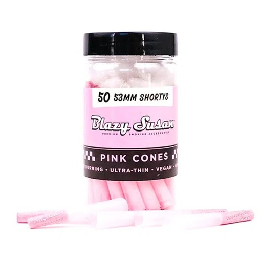 [BLAZYCONESHORT] BLAZY SUSAN PINK CONES (50 | 53 MM SHORTYS) ULTRA THIN