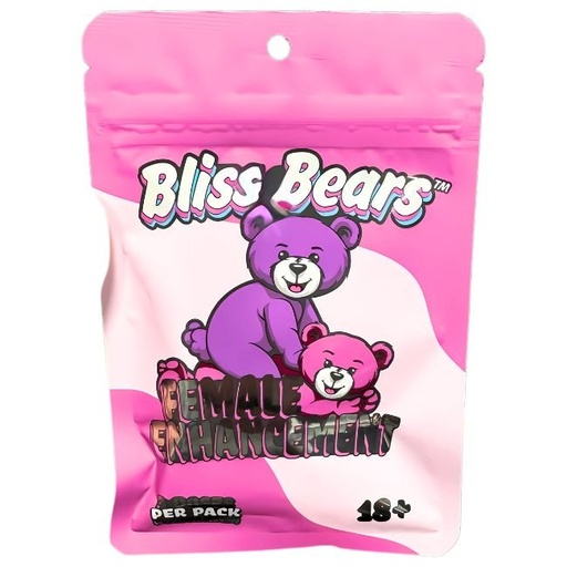 [BONERBEARSGUM1] BONER / BLISS BEARS FEMALE ENHANCEMENT GUMMIES 6CT/ 20PK