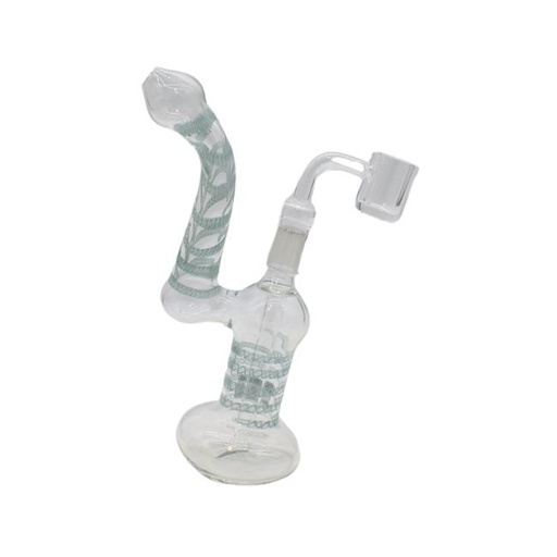 [BUB290] 7" TWISTING COLOR ROD WITH BANGER BUBBLER
