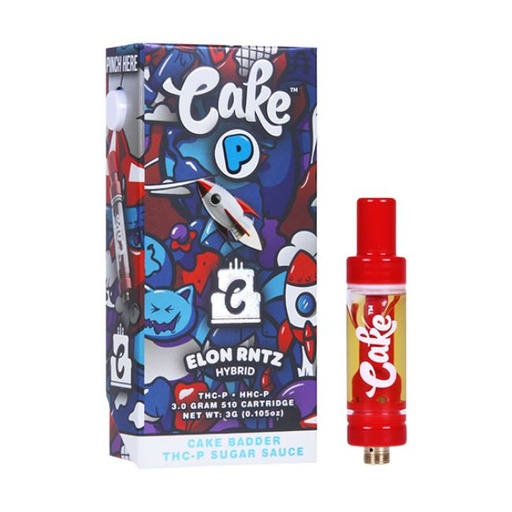 CAKE BADDER SUGAR SAUCE THC-P + HHC-P 3GM CART 5CT/ BOX