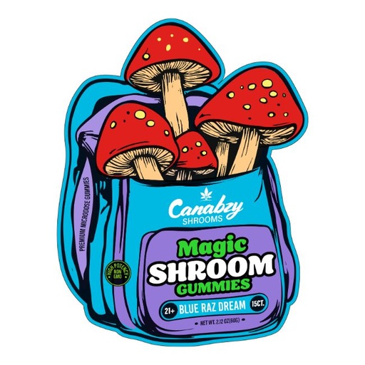 CANABZY MAGIC SHROOM PREMIUM MICRODOSE MUSHROOM GUMMIES 15PK 5CT/ BOX