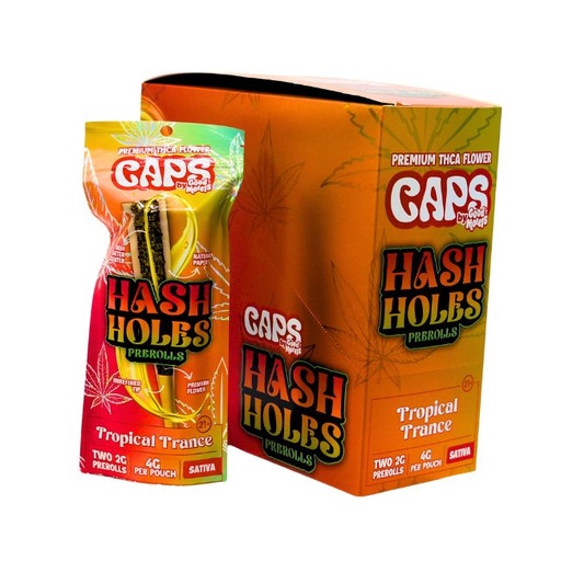 CAPS BY GOOD MORELS HASH HOLES THC-A  2PK X 2GM PRE ROLL JOINTS 10CT/ BOX
