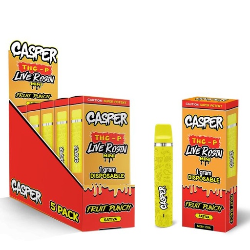 CASPER THC-P LIVE ROSIN MINI 1GM DISPO 5CT/ BOX