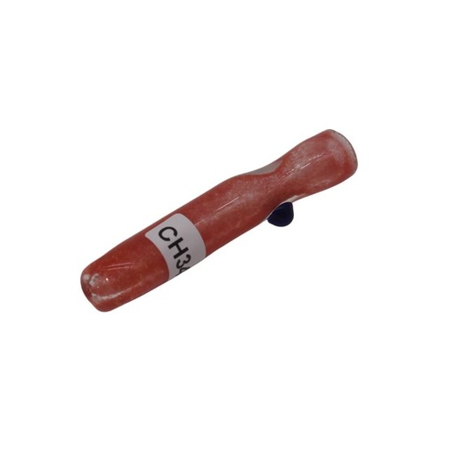 GLASS 3"INCH DICORE FRYUT DOUBLIC LYME DESIGN CHILLUM ASSORTED