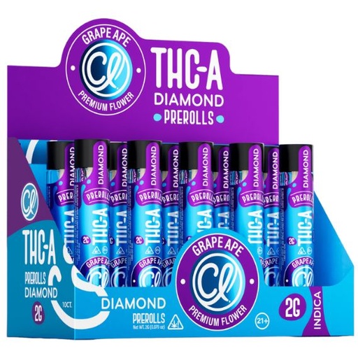 CEREAL LABS THC-A DIAMONDS 2GM PRE ROLL JOINTS TUBE 10CT/ BOX