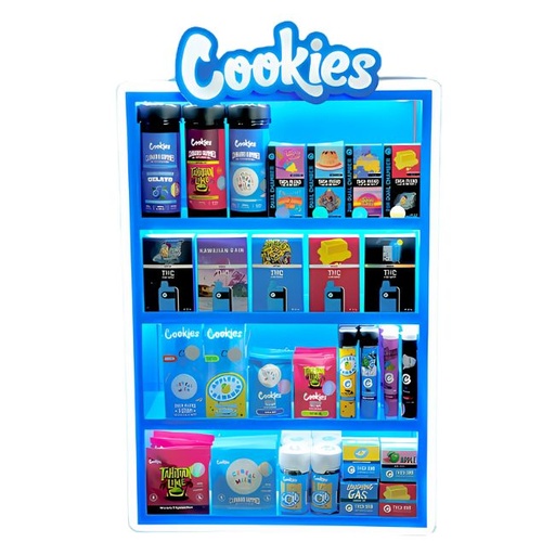 COOKIES MIX ITEM ACRYLIC LED LIGHT 123CT/ DISPLAY