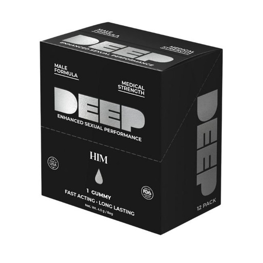 [DEEPHIMGUM] DEEP HIM MALE FORMULA ENHANCED SEXUAL PERFORMANCE GUMMY 1CT/12PK