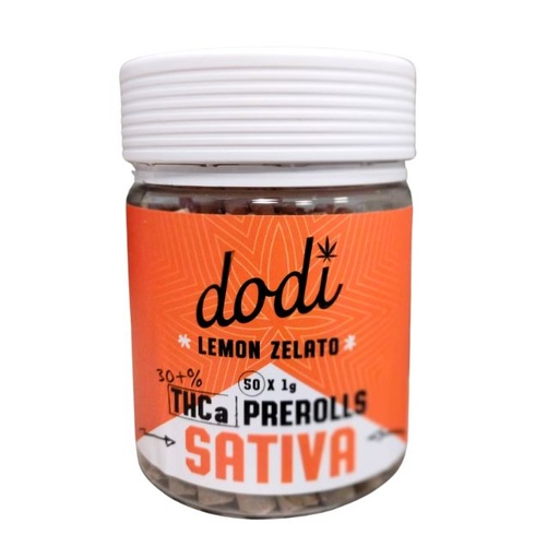 DODI THC-A (30+%) 1GM PRE ROLL JOINTS 50CT/ JAR