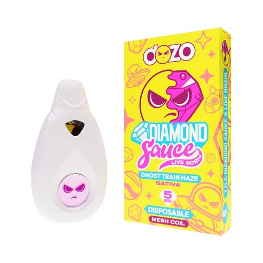 DOZO LIQUID DIAMONDS SAUCE 5GM LIVE RESIN DISPO 5CT/ BOX