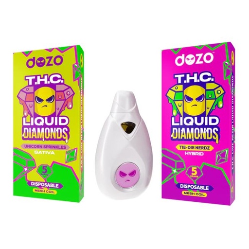 DOZO DON'T TRIP THC LIQUID DIAMONDS 5GM DISPO 5CT/ BOX