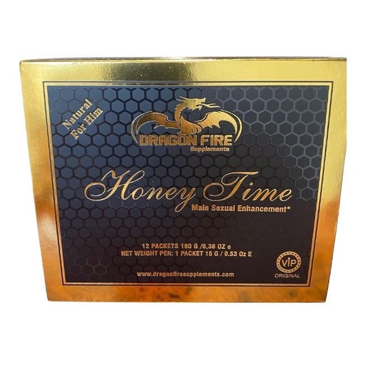 [DRAGONFHON12CT] DRAGON FIRE MALE SEXUAL ENHANCEMENT HONEY FOR MEN (180GM) 12 SACHETS PER BOX