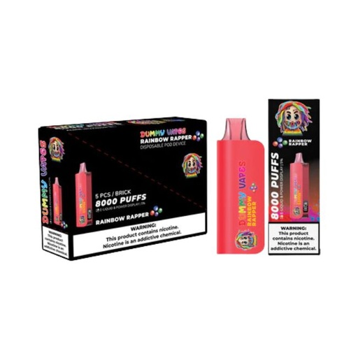 DUMMY VAPES 5% DISPOSABLE (90ML) 8K PUFFS 5CT/ BOX