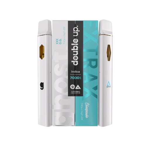 EXTRAX GHOST THCa HXY9 + D9 DOUBLE UP 2 X 3.5GM DISPO 5CT/ BOX