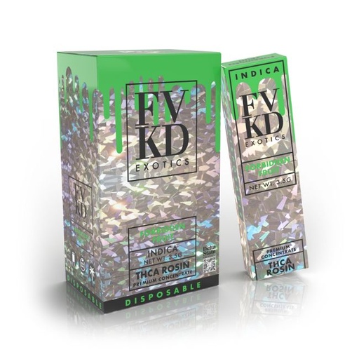 FVKD EXOTICS PREMIUM THCA ROSIN 3.5GM DISPO 6CT/ BOX