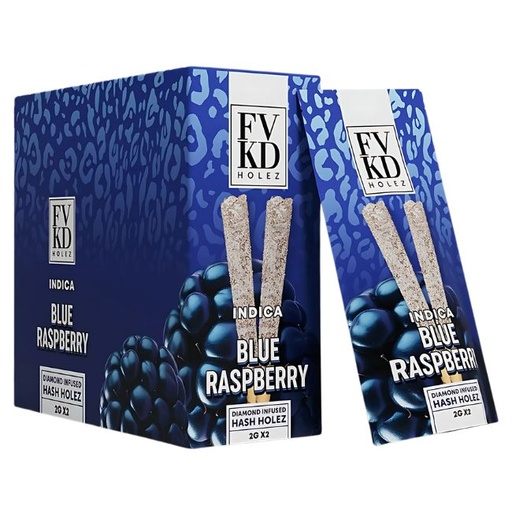 FVKD HOLEZ DIAMOND INFUSED HASH HOLEZ 2GM X 2PK PRE ROLLS JOINTS 10CT/ BOX