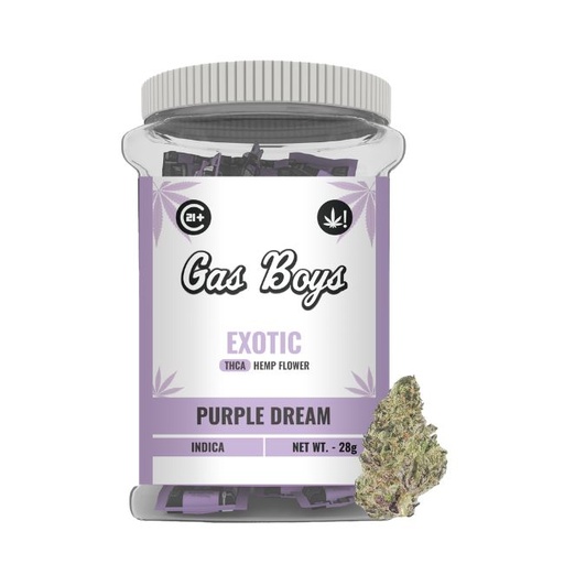 GAS BOYS EXOTIC THCA 1GM X 28CT FLOWER JAR