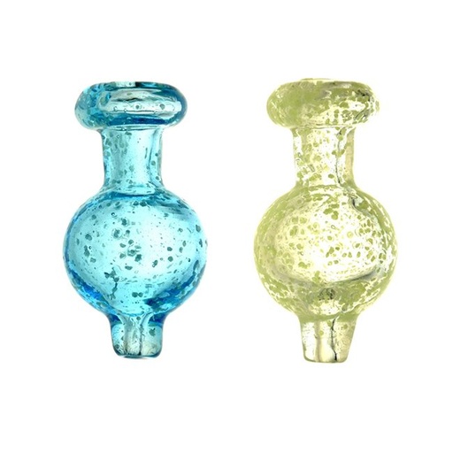 [GC15CARBCAP] SMOQ GLASS 2 INCH FLAMING GLOBE LIME CARB CAB - ASSORTED COLORS "GC15CARBCAP"