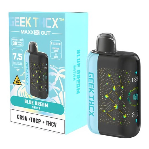 GEEK THCX MAXXX OUT CB9A + THCP + THCV 7.5GM DISPO 5CT/ BOX