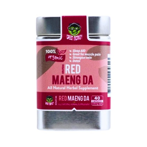 GREEN MONKEY KRATOM 40CT CAPSULE JAR