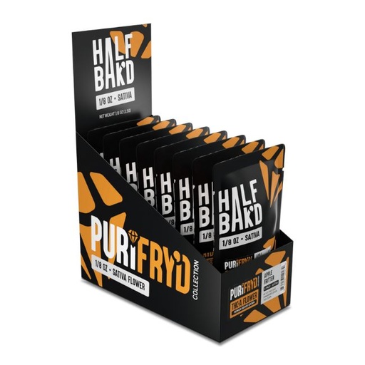 HALF BAK'D PURIFRYD PREMIUM THC-A 3.5GM FLOWER 8CT/ BOX