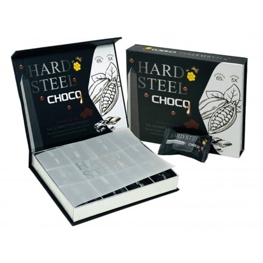 [HARDSTEELCHOCO] HARD STEEL 5X STRONGER THE ULTIMATE POWER SOURCE SEXUAL ENHANCEMENT CHOCOLATE FOR MEN 12CT/ BOX