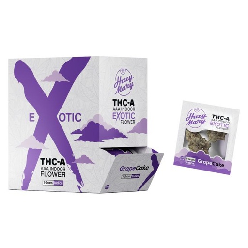 HAZY MARY THC-A  AAA INDOOR EXOTIC 1GM X 20CT FLOWER BOX