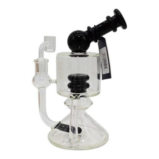 [HF411] PHOENIXSTAR GLASS 10''WITH DOUBLE SHOWER HEAD WATER PIPE