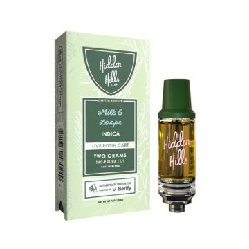 HIDDEN HILLS BUSSIN BLEND THC-P ULTRA D9 LIVE ROSIN 2GM CART 5CT/ BOX