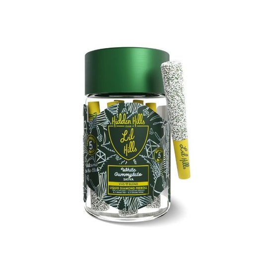 HIDDEN HILLS VVS BLEND THC-A LIQUID DIAMOND 3.5GM 5CT MINI PRE ROLLS JAR JOINTS 10CT/ BOX