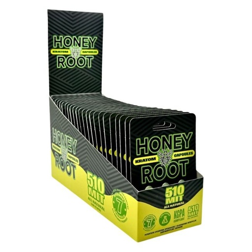 [HRW510MITCAPS] HONEYROOT WELLNESS 7 HYDROXY KRATOM 510MIT CAPSULE 3CT/25PK