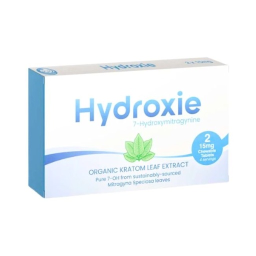 [HYDROXIE7TB2PK20] HYDROXIE 7 ORGANIC KRATOM LEAF EXTRACT 15MG CHEWABLE TABLETS 2CT/20PK