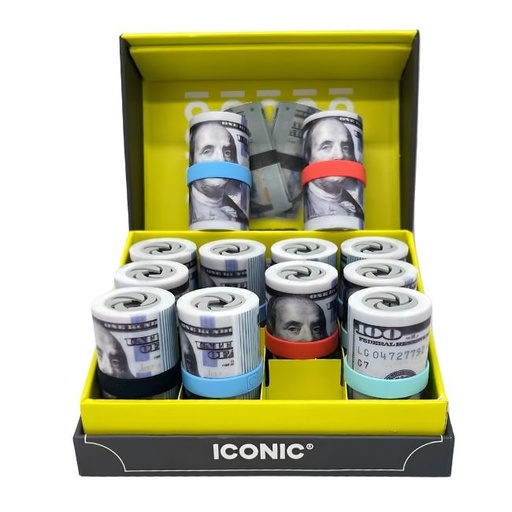 [ICONICBANKROLL] ICONIC BANKROLL 400mAH 510 BATTERY 12CT/ DISPLAY