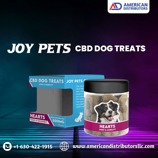 JOY PETS CBD DOG TREATS 500MG JAR