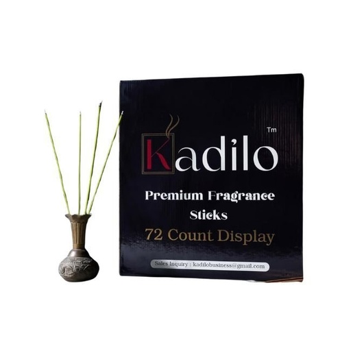 [KADILOINCEN72CT] KADILO 11'' PREMIUM FRAGRANCE INCENSE STICKS 72CT/ DISPLAY