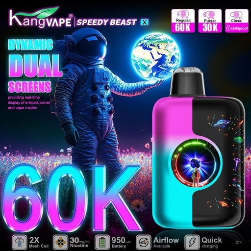 KANGVAPE SPEEDY BEAST X 3% DISPOSABLE (100ML) PULSE MODE - 30K &amp; REG. MODE - 60K PUFFS 5CT/ BOX