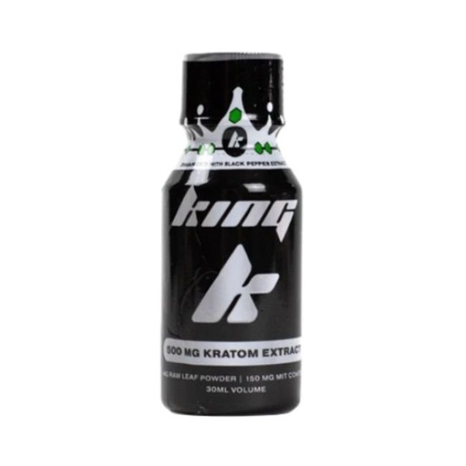 KING K SILVER LIQUID KRATOM SHOT 150MG MIT 30ML BOTTLE 15CT/ BOX
