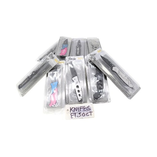 [KNIFESET50CT] KNIFE SET ASSORTED DESIGN 50CT/ BOX