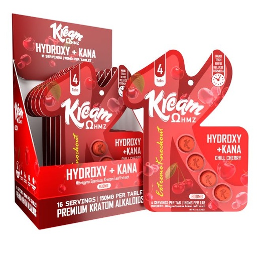 KREAM 7OH 7-HYDROXY + KANA EXTREME KNOCKOUT 150MG PER TABLET 4CT/10PK