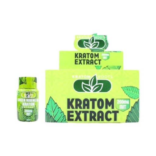[KRSHOTMIT200MG] KRATOM ROOTS LIQUID EXTRACT 200MG MIT 12ML KRATOM SHOT 12CT/ BOX