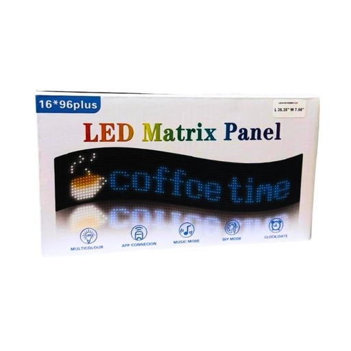 [LEDMP1696PLUS] LED STRIP SIGN MATRIX PANEL WITH REMOTE CONTROL (L 35.35'' W 7.56'')
