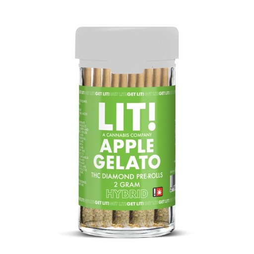 LIT THC DIAMOND 2GM PRE ROLL JOINTS 10CT/ JAR