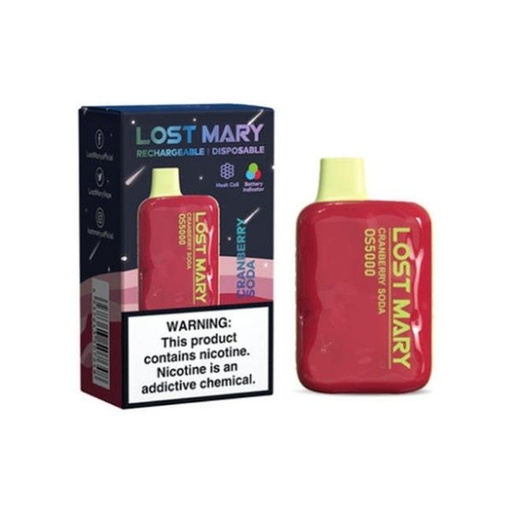 LOST MARY OS5000 BY ELF BAR 5% RECH. DISPO (130ML) 5K PUFFS 10CT/ BOX