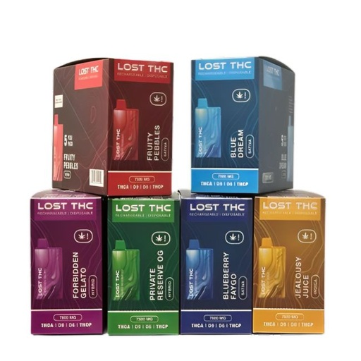 LOST THC THC-A + D9 + D6 + THCP 7.5GM DISPO 5CT/ BOX