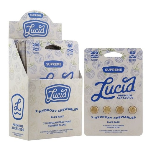 LUCID 7-HYDROXY SUPREME BLEND PREMIUM ALKALOID 50MG PER TABLET 4CT/10PK