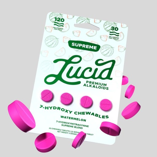 LUCID 7-HYDROXY SUPREME BLEND PREMIUM ALKALOID 30MG PER TABLET 4CT/10PK