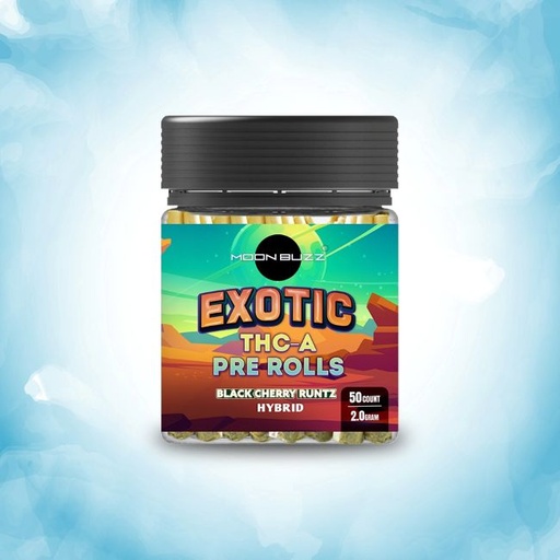 MOON BUZZ THCA EXOTIC 2GM PRE ROLLS JOINT 50CT JAR