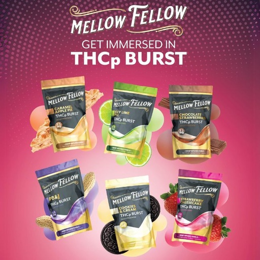 MELLOW FELLOW THCP BURSTS 2.5MG DESSERT FILLED EDIBLE 30CT / BOX
